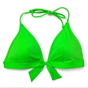 Victoria’s Secret green padded bikini top, Size L
